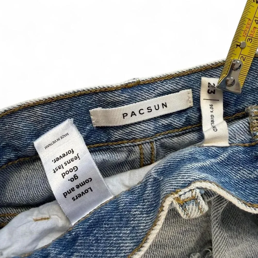 Pacsun light wash denim shorts lot